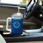 customized villanova wildcats bullseye drips navy curved tumbler best selling.webp