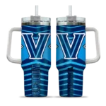 customized villanova wildcats chevron layers navy curved tumbler best selling.webp