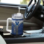 customized villanova wildcats leopard zipper navy curved tumbler best selling.webp
