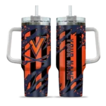customized virginia cavaliers claw cut blue black curved tumbler best selling.webp