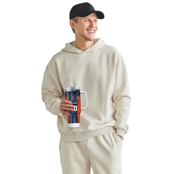 customized virginia cavaliers hexagon armor blue curved tumbler top rated.webp