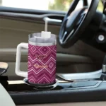 customized virginia tech hokies bold diamonds maroon curved tumbler best selling.webp