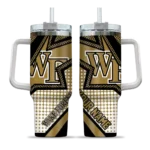 customized wake forest demon deacons arrow burst gold curved tumbler best selling.webp