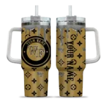 customized wake forest demon deacons bullseye drips gold curved tumbler best selling.webp
