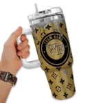 customized wake forest demon deacons bullseye drips gold curved tumbler best selling.webp