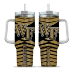 customized wake forest demon deacons chevron layers gold curved tumbler best selling.webp