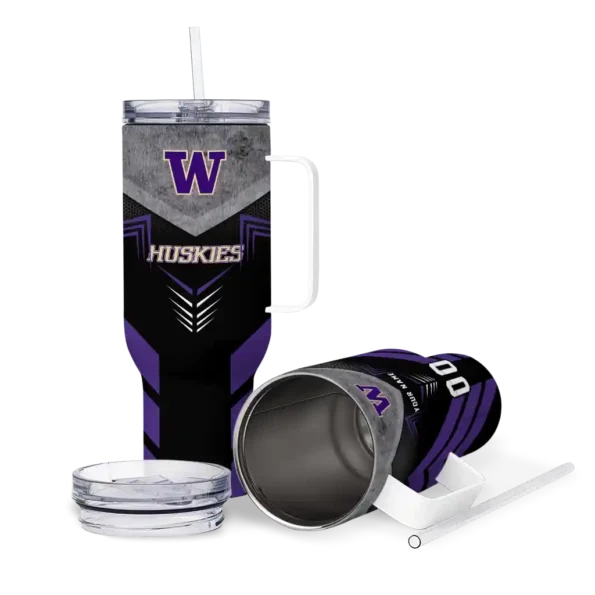 customized washington huskies arrow armor purple black curved tumbler high quality.webp
