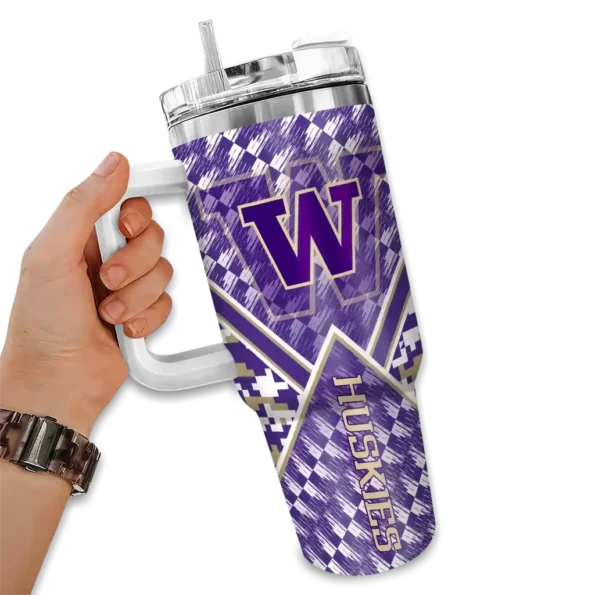 customized washington huskies chevron angle purple curved tumbler fashion forward.webp