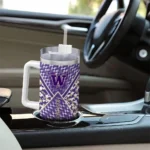 customized washington huskies chevron angle purple curved tumbler best selling.webp