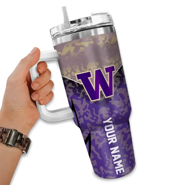 customized washington huskies chevron stripe purple curved tumbler fashion forward.webp