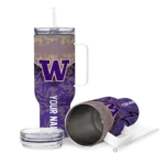 customized washington huskies chevron stripe purple curved tumbler best selling.webp