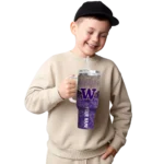 customized washington huskies chevron stripe purple curved tumbler best selling.webp