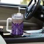 customized washington huskies chevron stripe purple curved tumbler best selling.webp