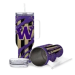 customized washington huskies claw cut purple black curved tumbler best selling.webp