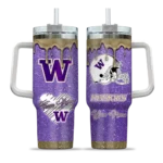 customized washington huskies heart helmet motif purple curved tumbler best selling.webp