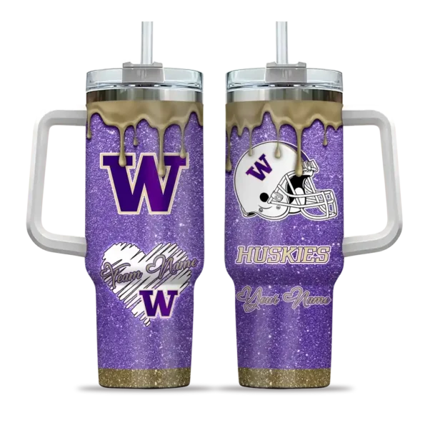 customized washington huskies heart helmet motif purple curved tumbler best selling.webp