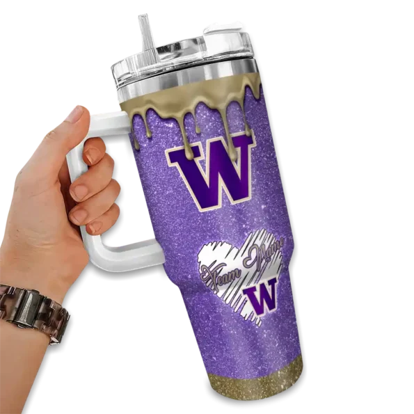 customized washington huskies heart helmet motif purple curved tumbler fashion forward.webp