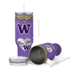 customized washington huskies heart helmet motif purple curved tumbler best selling.webp