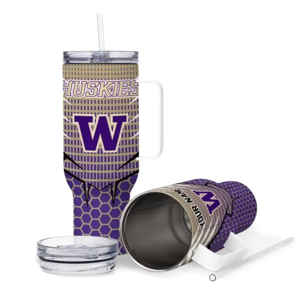 customized washington huskies hex texture purple curved tumbler high quality.webp