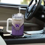 customized washington huskies hex texture purple curved tumbler best selling.webp