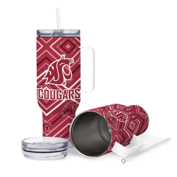 customized washington state cougars bold diamonds crimson curved tumbler high quality.webp
