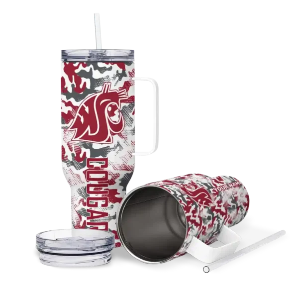 customized washington state cougars camo mashup crimson white curved tumbler high quality.webp