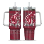 customized washington state cougars honey streaks crimson curved tumbler best selling.webp