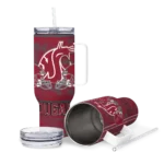 customized washington state cougars honey streaks crimson curved tumbler best selling.webp