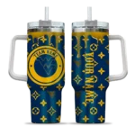 customized west virginia mountaineers bullseye drips blue curved tumbler best selling.webp