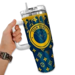 customized west virginia mountaineers bullseye drips blue curved tumbler best selling.webp
