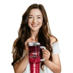 customized western kentucky hilltoppers chevron stripe red curved tumbler best selling.webp