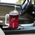 customized western kentucky hilltoppers chevron stripe red curved tumbler best selling.webp