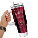 customized western kentucky hilltoppers hexagon armor red curved tumbler best selling.webp