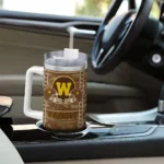 customized western michigan broncos honey streaks brown curved tumbler best selling.webp