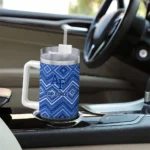 personalized air force falcons bold diamonds blue curved tumbler best selling.webp