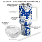 personalized air force falcons camo mashup blue white curved tumbler best selling.webp