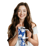 personalized air force falcons camo mashup blue white curved tumbler best selling.webp