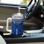 personalized air force falcons chevron stripe blue curved tumbler best selling.webp