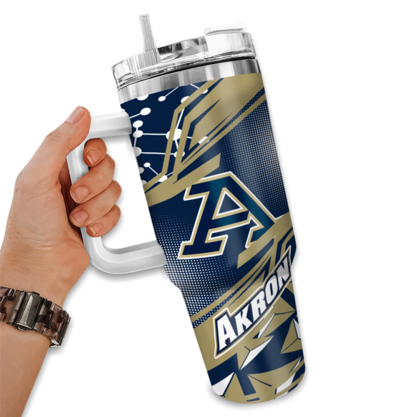 personalized akron zips abstract paths blue curved tumbler fashion forward.webp