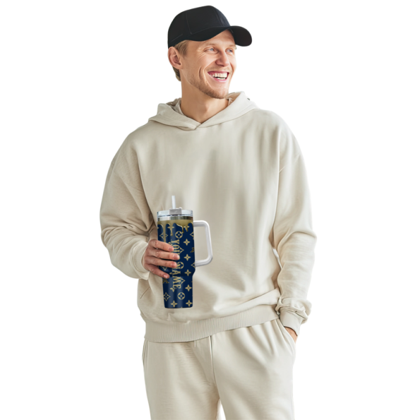 personalized akron zips bullseye drips blue curved tumbler top rated.webp