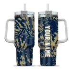 personalized akron zips burst swirl blue curved tumbler best selling.webp