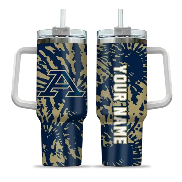 personalized akron zips burst swirl blue curved tumbler best selling.webp