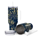 personalized akron zips burst swirl blue curved tumbler best selling.webp