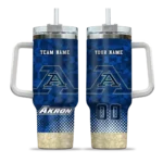 personalized akron zips geometric prism blue curved tumbler best selling.webp