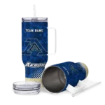 personalized akron zips geometric prism blue curved tumbler best selling.webp