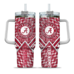 personalized alabama crimson tide chevron angle crimson curved tumbler best selling.webp