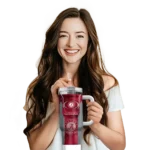 personalized alabama crimson tide hexagon armor crimson curved tumbler best selling.webp