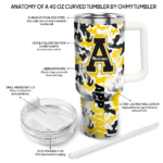 personalized appalachian state mountaineers camo mashup black white curved tumbler best selling.webp
