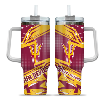 personalized arizona state sun devils abstract paths maroon curved tumbler best selling.webp