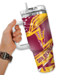 personalized arizona state sun devils abstract paths maroon curved tumbler best selling.webp